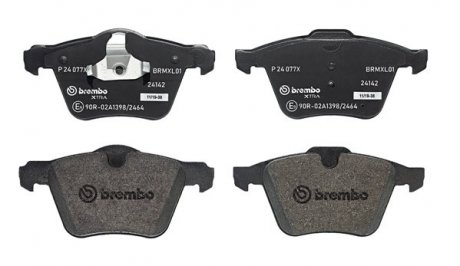 Тормозные колодки, тюнинг BREMBO P24077X (фото 1)