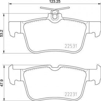 Комплект тормозных колодок BREMBO P24175