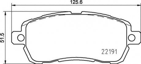 Гальмівні колодки дискові PRZOD BREMBO P24203