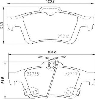 Гальмівні колодки дискові BREMBO P24 216 (фото 1)