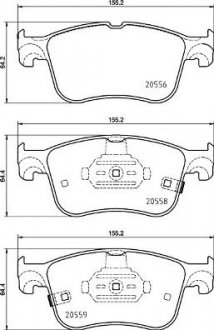 ГАЛЬМІВНІ КОЛОДКИ ДИСКОВІ BREMBO P24 218