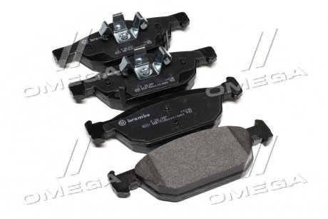 Колодка тормозов. диск. HONDA ACCORD передняя (выр-во) BREMBO P 28 044 (фото 1)