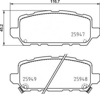 Колодки тормозные HR-V tyі.. BREMBO P28090