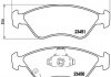 Гальмівні колодки, дискове гальмо (набір) BREMBO P30007 (фото 1)