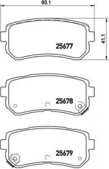 Комплект тормозных колодок, дисковый тормоз P 30 068 BREMBO P30068