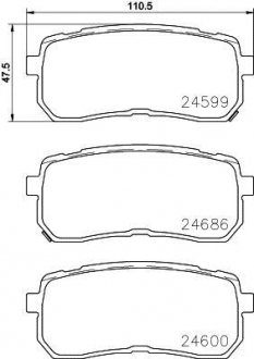 Гальмівні колодки дискові BREMBO P30 080 (фото 1)