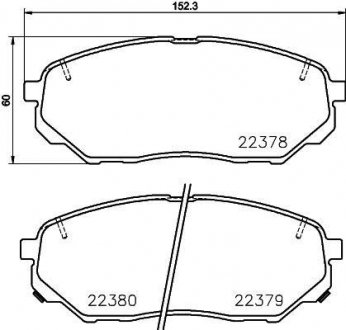 Тормозные колодки.) BREMBO P30086