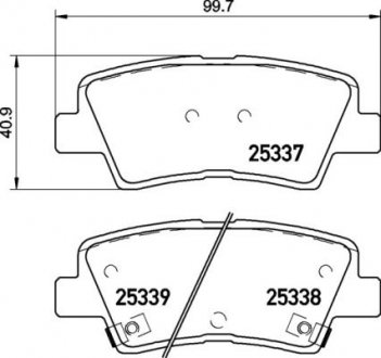 Гальмівні колодки дискові BREMBO P30094