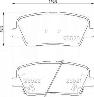 Гальмівні колодки дискові BREMBO P30 104