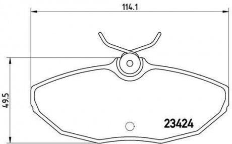 Гальмівні колодки, дискове гальмо (набір) BREMBO P36013 (фото 1)