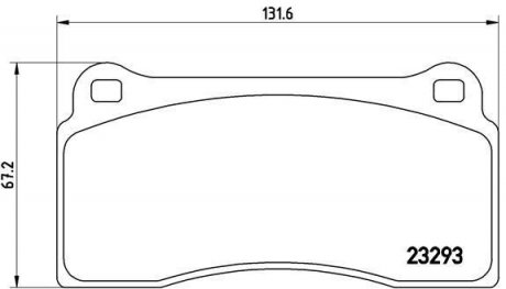 Тормозные колодки, дисковый тормоз (набор) BREMBO P36018