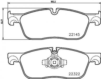 Тормозные колодки.) BREMBO P36035