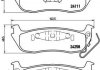 Тормозные колодки, дисковый тормоз (набор) BREMBO P37011 (фото 1)