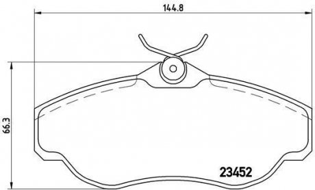 Тормозные колодки, дисковый тормоз (набор) BREMBO P44008