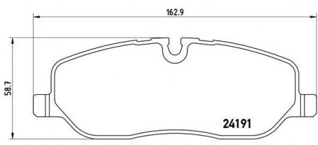 Тормозные колодки передние Discovery, Range Rover 02-12 BREMBO P44014