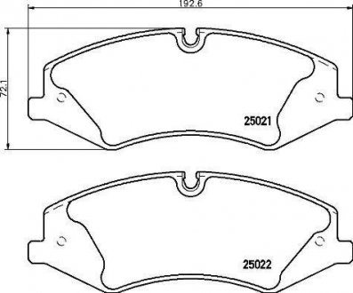 Колодки тормозные RANGE ROVER 06-12.. BREMBO P44024