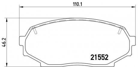 Тормозные колодки дисковые BREMBO P49 017 (фото 1)