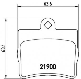 Гальмівні колодки, дискове гальмо (набір) BREMBO P50024