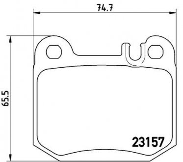 Гальмівні колодки, дискове гальмо (набір) BREMBO P50043