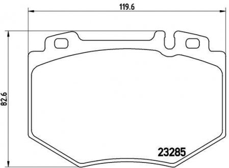 Тормозные колодки, дисковый тормоз (набор) BREMBO P50048