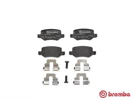 Колодки тормозные дисковые, к-кт. BREMBO P50090 (фото 1)