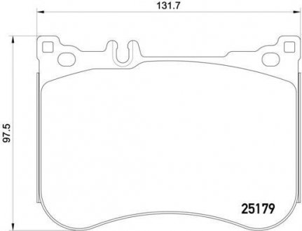 Тормозные колодки дисковые BREMBO P50 095