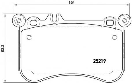 Гальмівні колодки BREMBO P50097 (фото 1)