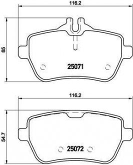 ГАЛЬМІВНІ КОЛОДКИ ДИСКОВІ BREMBO P50 103