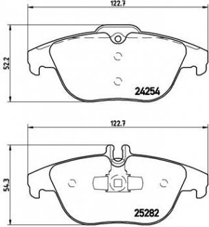 Тормозные колодки дисковые BREMBO P50 104 (фото 1)