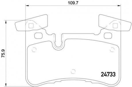 Колодки гальмівні BREMBO P50110