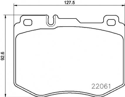 Комплект тормозных колодок из 4 шт. дисков BREMBO P50120