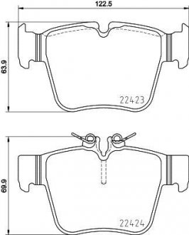 Тормозные колодки.) BREMBO P50133 (фото 1)