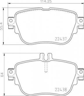 Колодки тормозные MERCEDES tyі.. BREMBO P50136