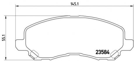 Гальмівні колодки BREMBO P54030X (фото 1)