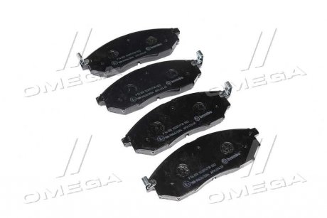 Колодка тормозов. диск. NISSAN QASHQAI, RENAULT KOLEOS передн. (выр-во) BREMBO P 56 058