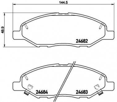 Колодки тормозные MICRA 03-10 NOTE TIIDA BREMBO P56088