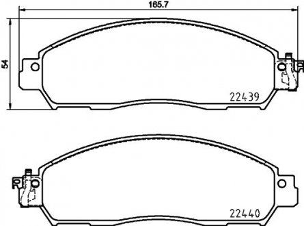 Гальмівні колодки дискові BREMBO P56118