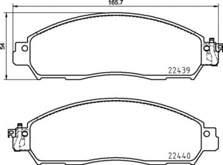 Гальмівні колодки дискові PRZOD BREMBO P56120 (фото 1)