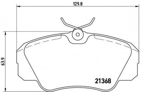 Гальмівні колодки, дискове гальмо (набір) BREMBO P59016