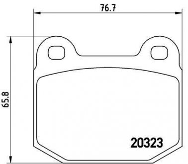 Гальмівні колодки, дискове гальмо (набір) BREMBO P59025