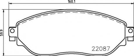 Тормозные колодки.) BREMBO P59082