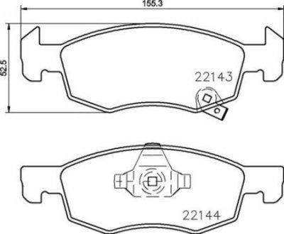 Тормозные колодки дисковые BREMBO P59 084