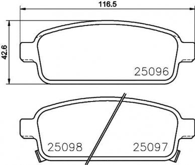 Тормозные колодки.) BREMBO P59087