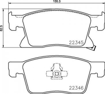 Колодки гальмівні ASTRA K 16.. BREMBO P59091