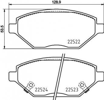 Тормозные колодки.) BREMBO P59093