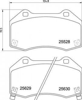 Колодки тормозные CORSA 14-.. BREMBO P59094 (фото 1)