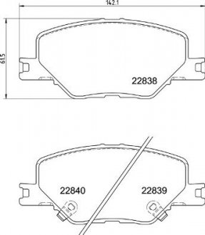 Гальмівні колодки дискові BREMBO P59 096