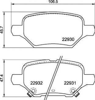 Комплект тормозных колодок BREMBO P59099