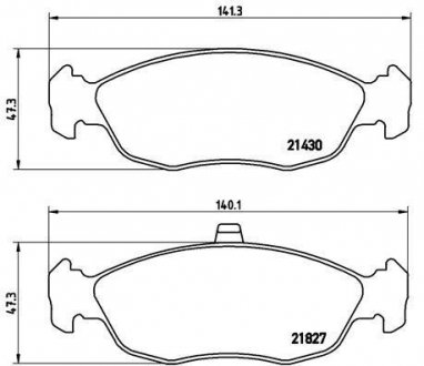 Тормозные колодки, дисковый тормоз (набор) BREMBO P61051