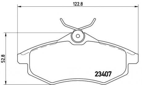 Гальмівні колодки, дискове гальмо (набір) BREMBO P61074 (фото 1)